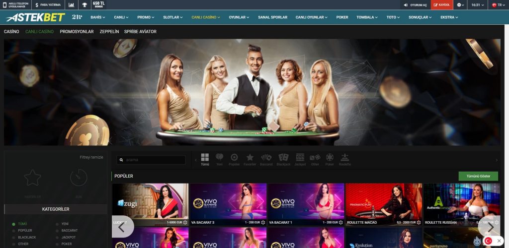 AstekBet Casino Bonusları
